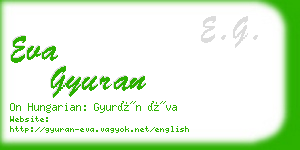 eva gyuran business card